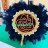 Toghu embroidered bridal Fans - Free shipping