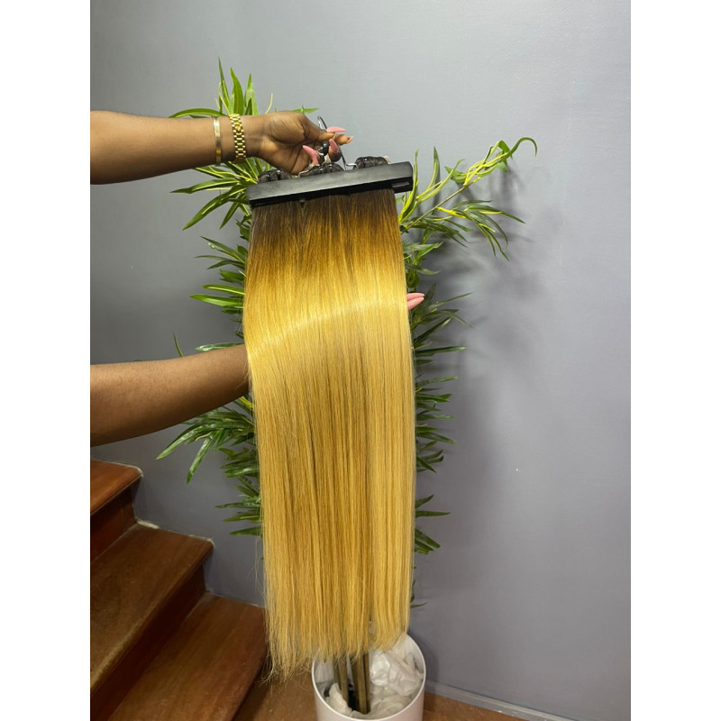 3 bundles Raw hair Vietnamien bone straight blonde