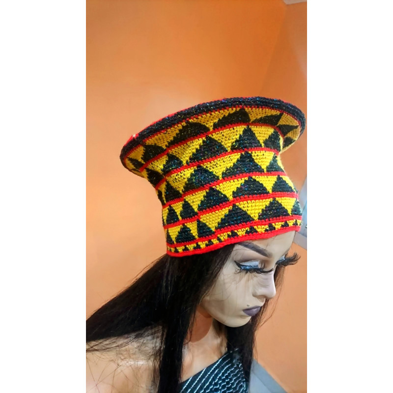 Toghu embroidered Zulu design hat