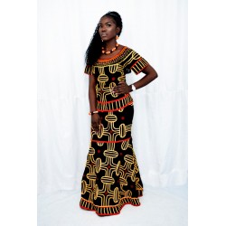 stylish Bayas design skirt and blouse.